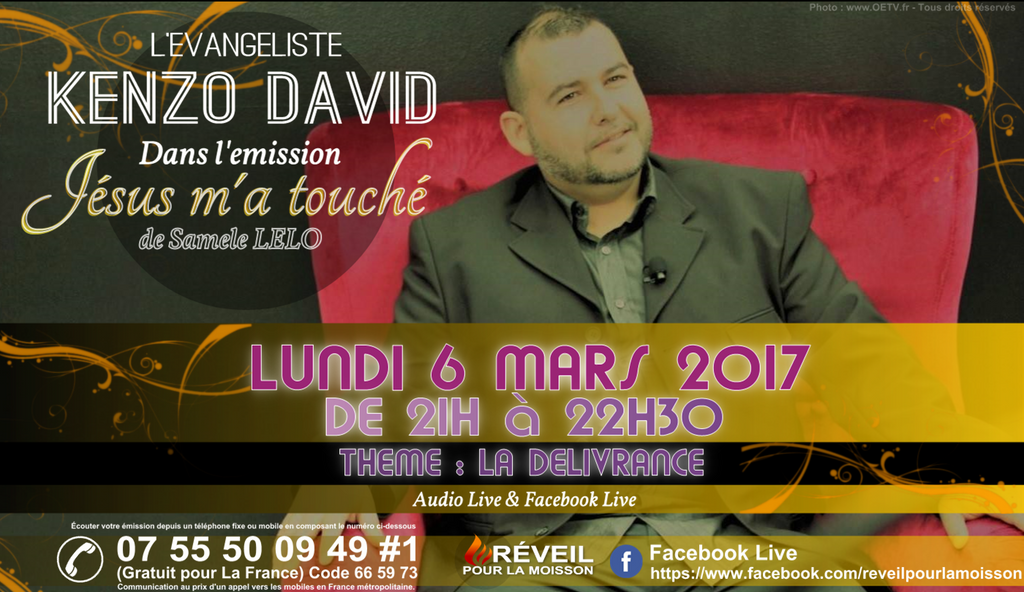 Je serais dans l'émission "Jésus m'a touché" de Samele Lelo 