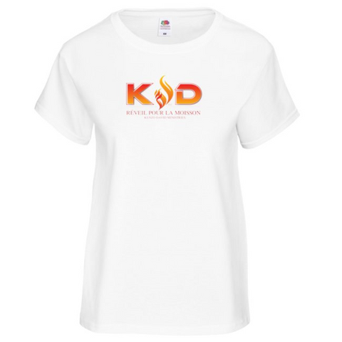 T-shirt femme manches courtes avec logo Réveil pour la moisson